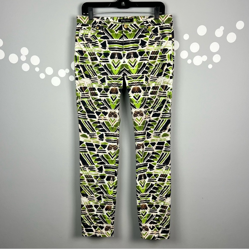 NWT Etcetera Marilyn Fit Aztec Print Jeans Size 8